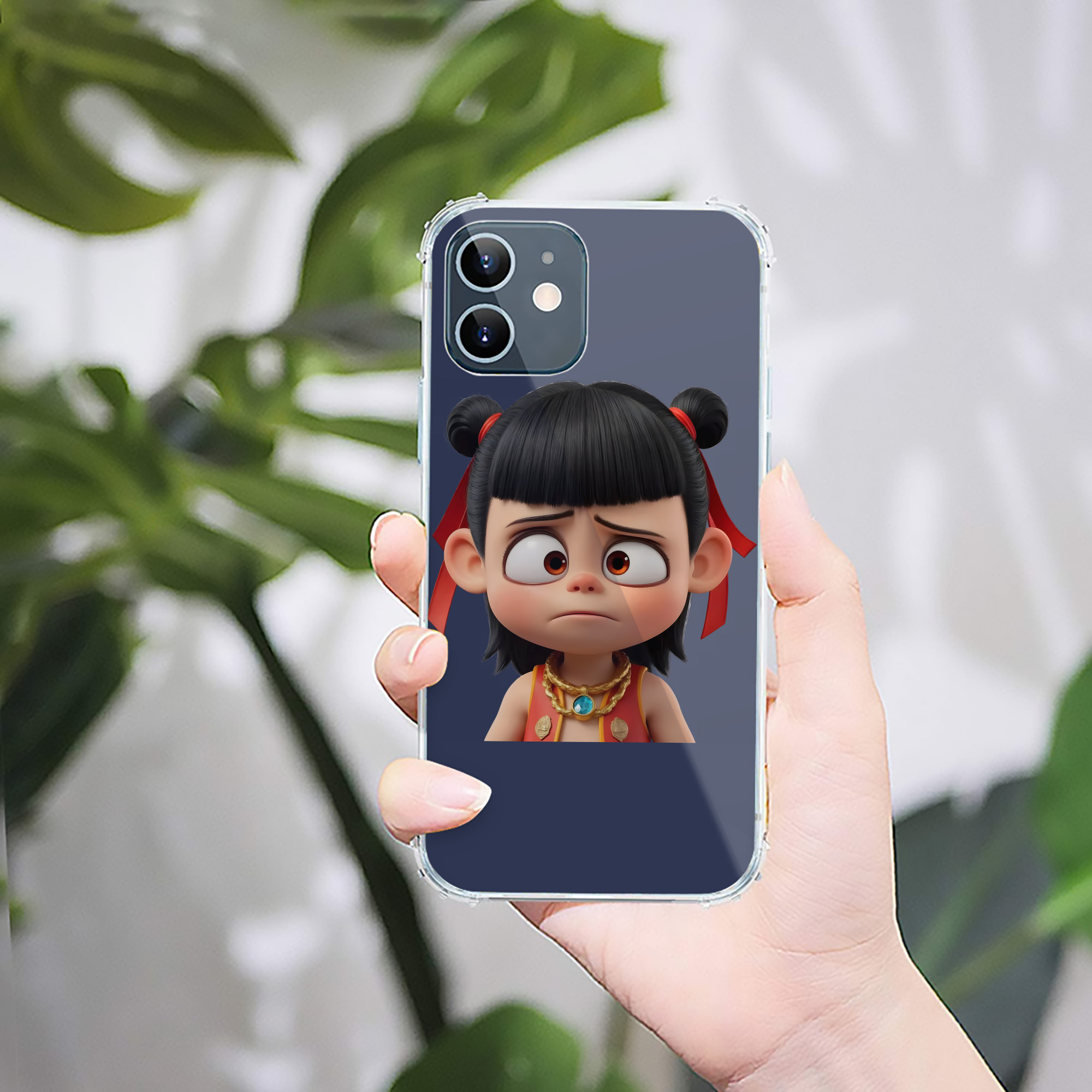 （画像用） Ne Zha 2 ナタ 魔童の大暴れ 【iPhone 12シリーズ対応】透明スマホケース（クリアソフトケース）